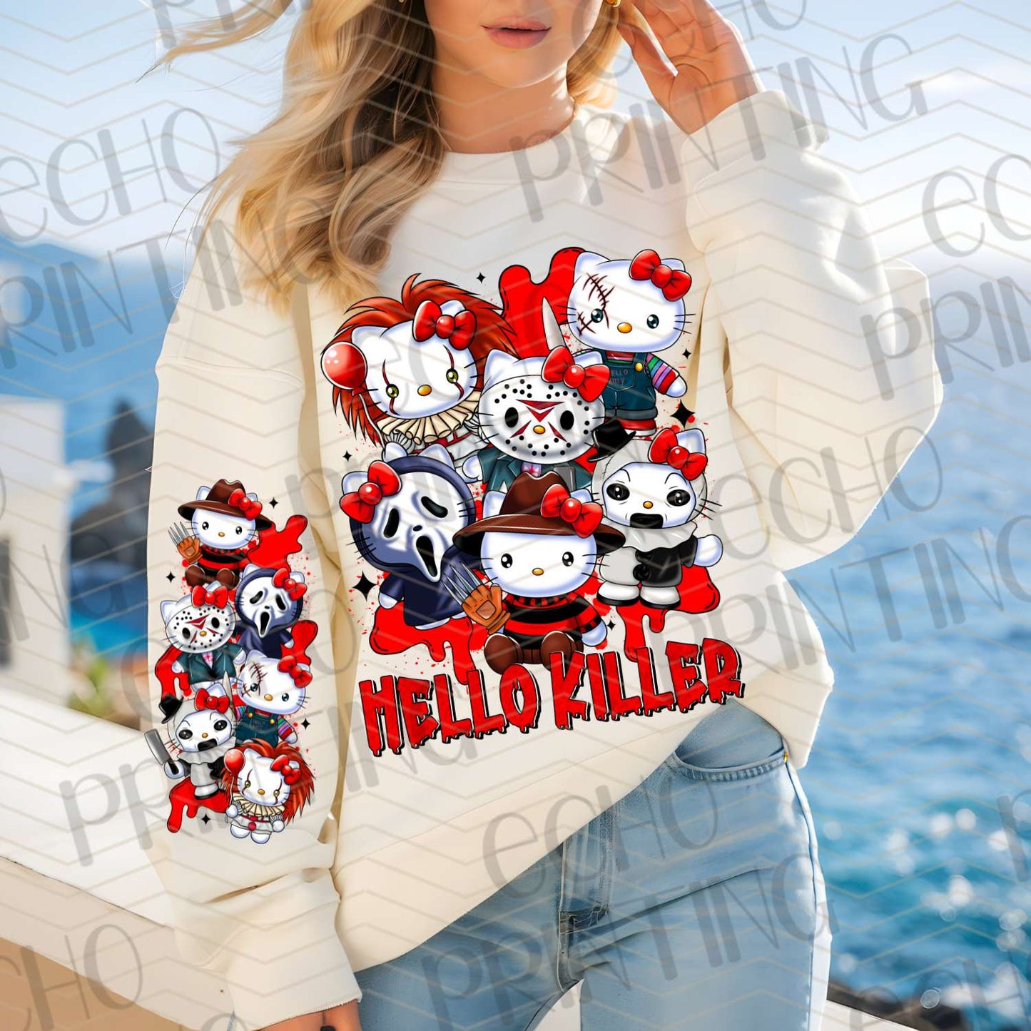 ACM 19 - GOTH RED BOW KITTY ** SLEEVE SOLD SEPERATELY **