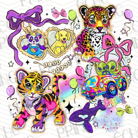 ACM 2 - COLORFUL BABY LEOPARD LOCKET
