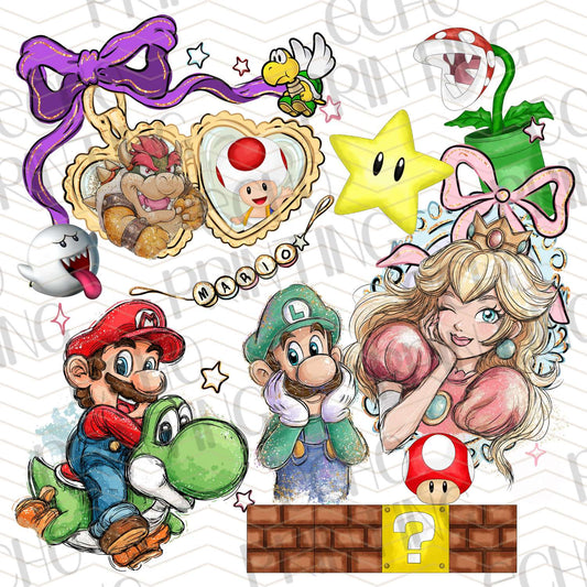 ACM 3 - RETRO VIDEO GAME CHARACTERS LOCKET