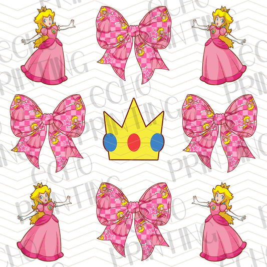 ACM 40 - PRINCESS & CROWNS PINK BOW