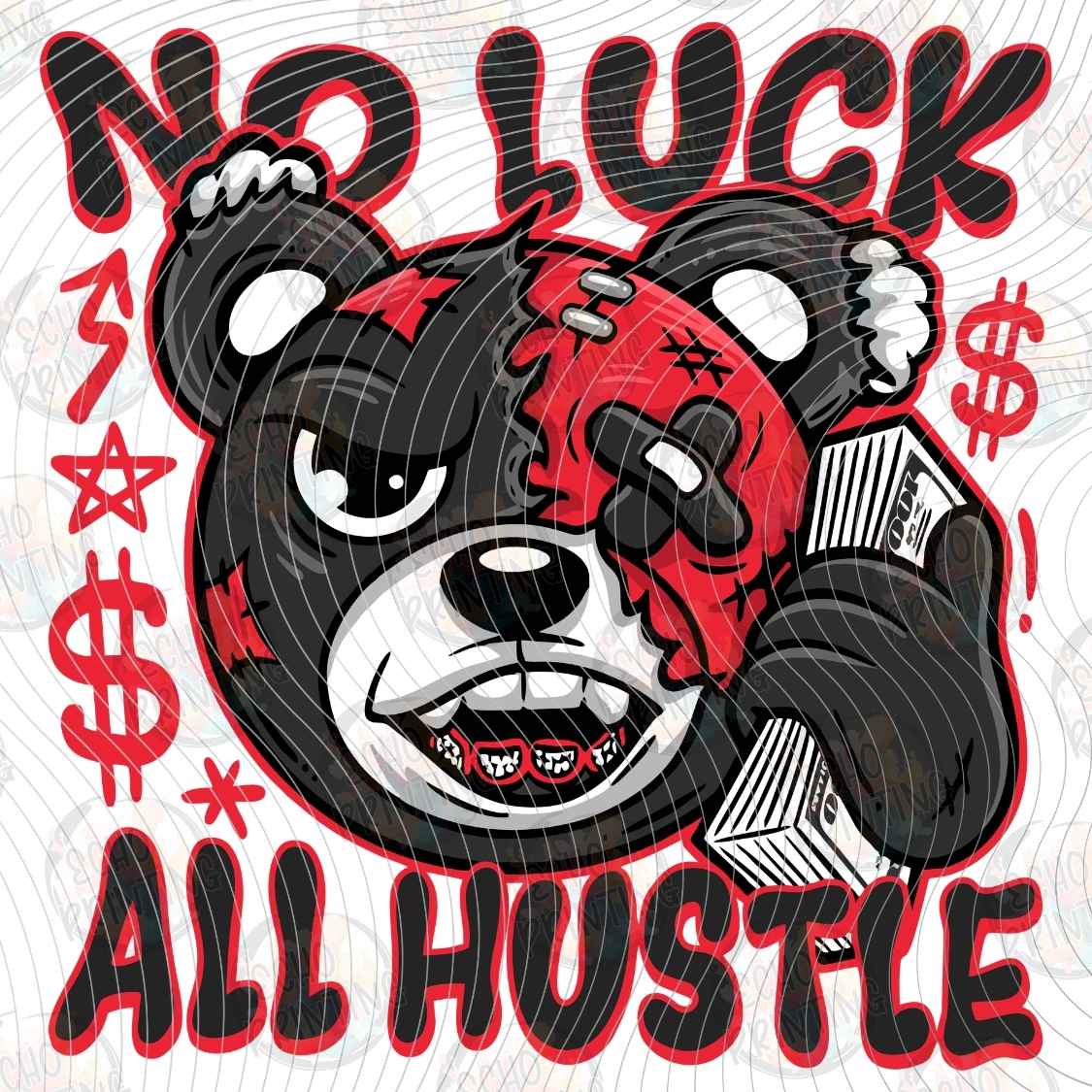 APBRN 516 - ALL HUSTLE NO LUCK BEAR
