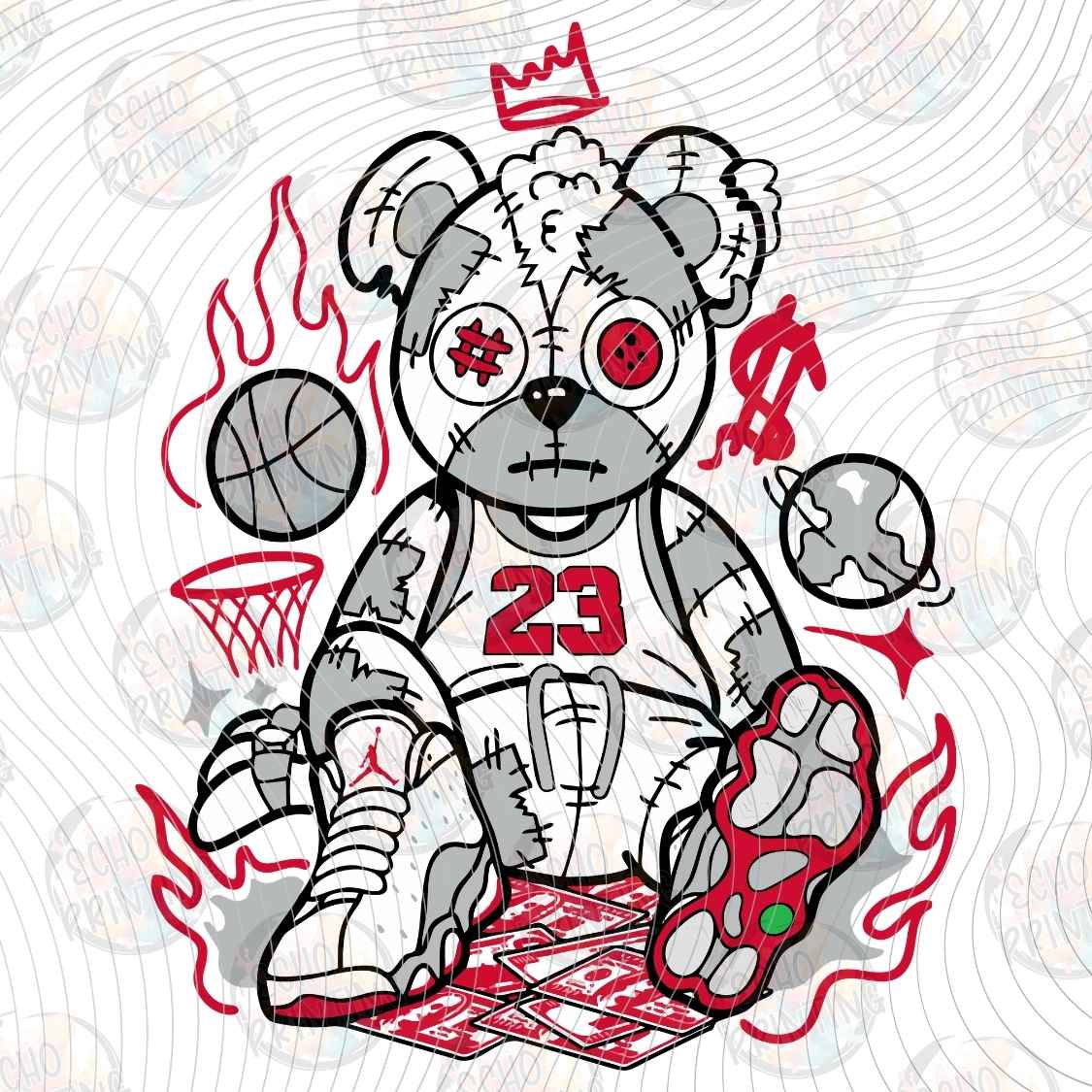 APBRN 523 - STREET BALLER TEDDY BEAR