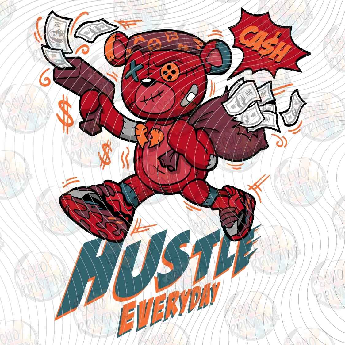 APBRN 526 - HUSTLE EVERYDAY BEAR