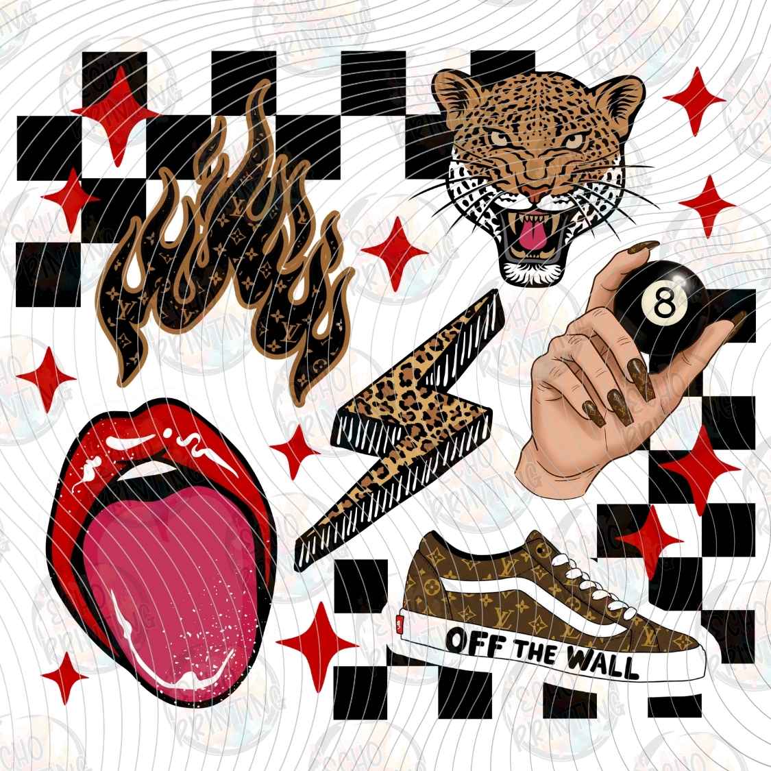 APBRN 544 - ROCKSTAR TEDDY BEAR COLLAGE