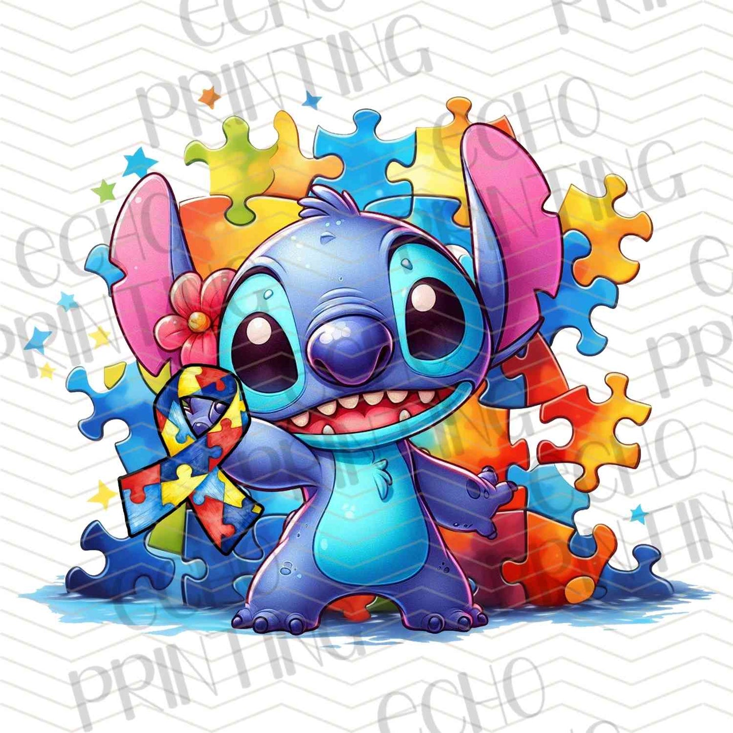 ATMSC 131 - BLUE ALIEN FRIEND PUZZLE SPLASH