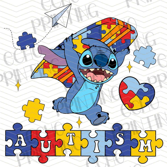 ATMSC 141 - BLUE ALIEN FRIEND PUZZLE SPLASH