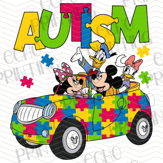 ATMSC 72 - CARTOON FRIENDS AUTISM TRUCK