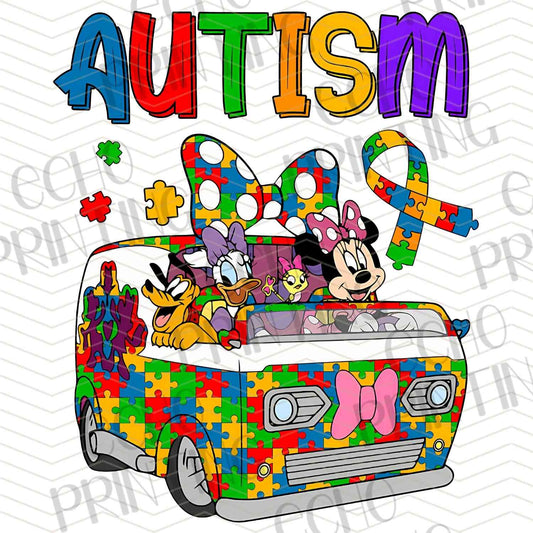ATMSC 73 - CARTOON FRIENDS AUTISM BUS