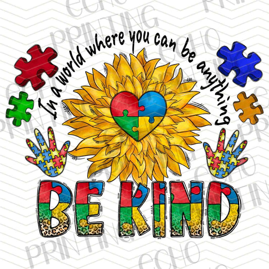 ATMSG 338 – BE KIND AUTISM SUNFLOWER