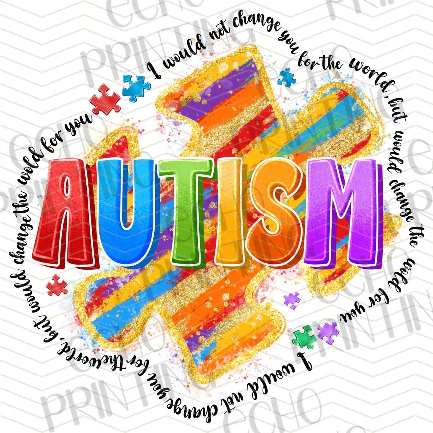 ATMSG 422 - AUTISM HEART RIBBON