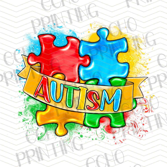 ATMSG 458 - AUTISM PUZZLE RIBBON