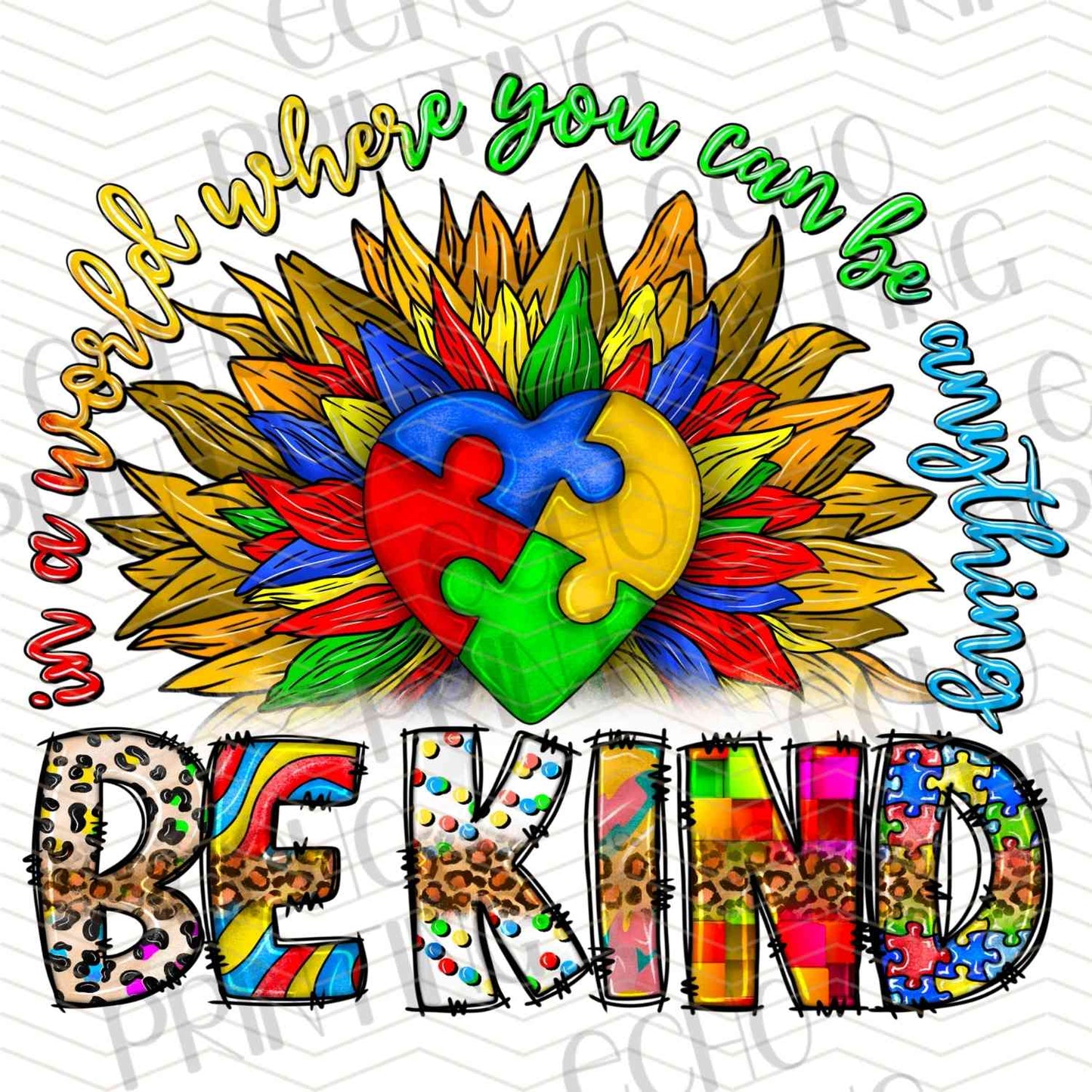 ATMSG 557 - BE KIND FEATHER HEART