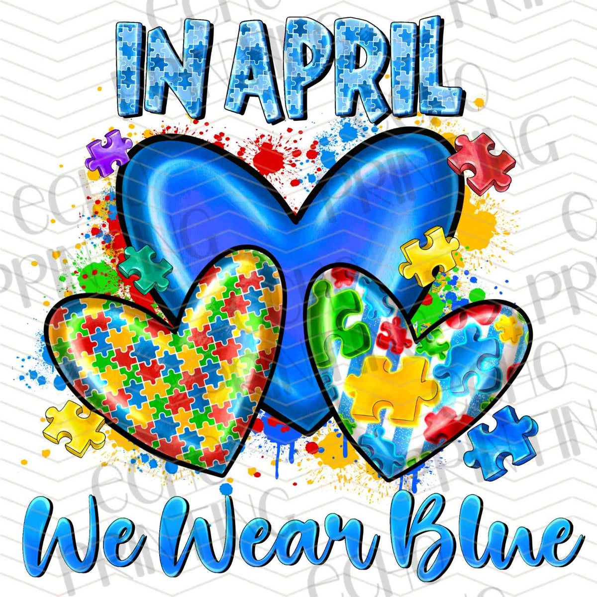 ATMSG 611 - WE WEAR BLUE HEARTS