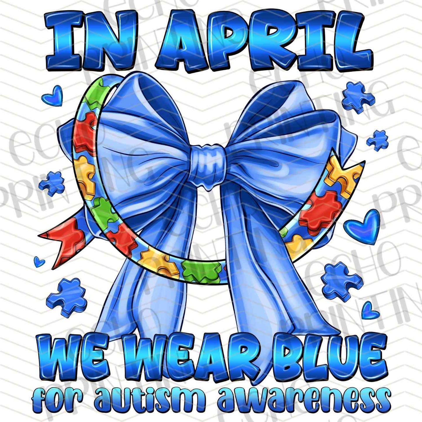 ATMSG 613 - APRIL WE WEAR BLUE BOW