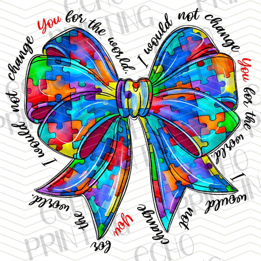 ATMSG 649 - PUZZLE HEART BOW