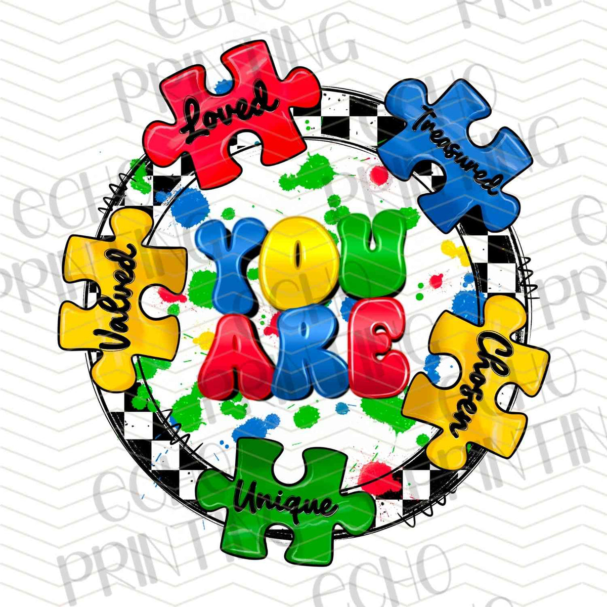 ATMSG 719 - YOU ARE PUZZLE WREATH