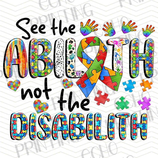 ATMSG 726 - SEE THE ABILITY NOT DISABILITY