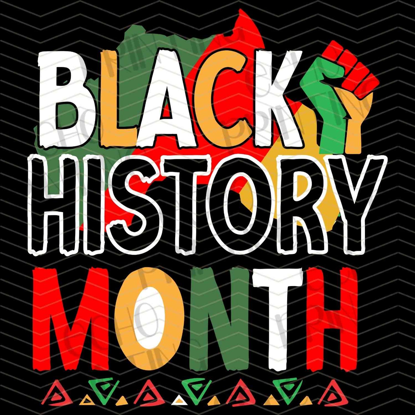 BHMG 102 - BLACK HISTORY MONTH PATTERN