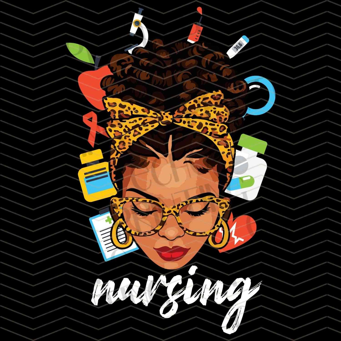 BHMG 33 - BLACK NURSE ILLUSTRATION