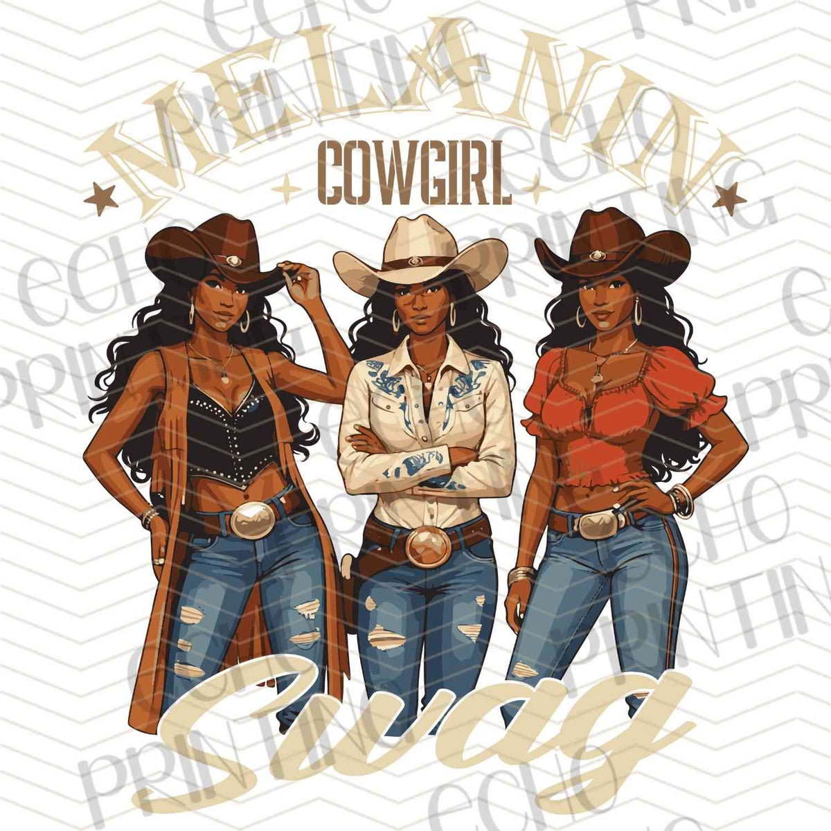 BHMG 39 - WESTERN BLACK COWGIRL