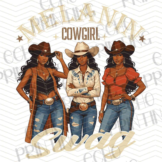 BHMG 39 - WESTERN BLACK COWGIRL