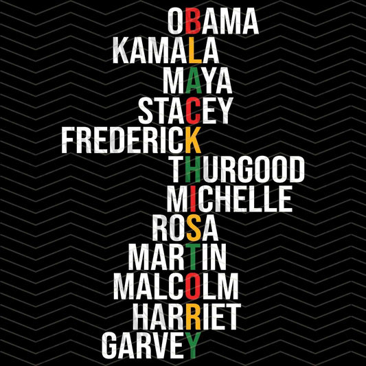 BHMG 42 - BLACK LEADERS NAME TYPOGRAPHY