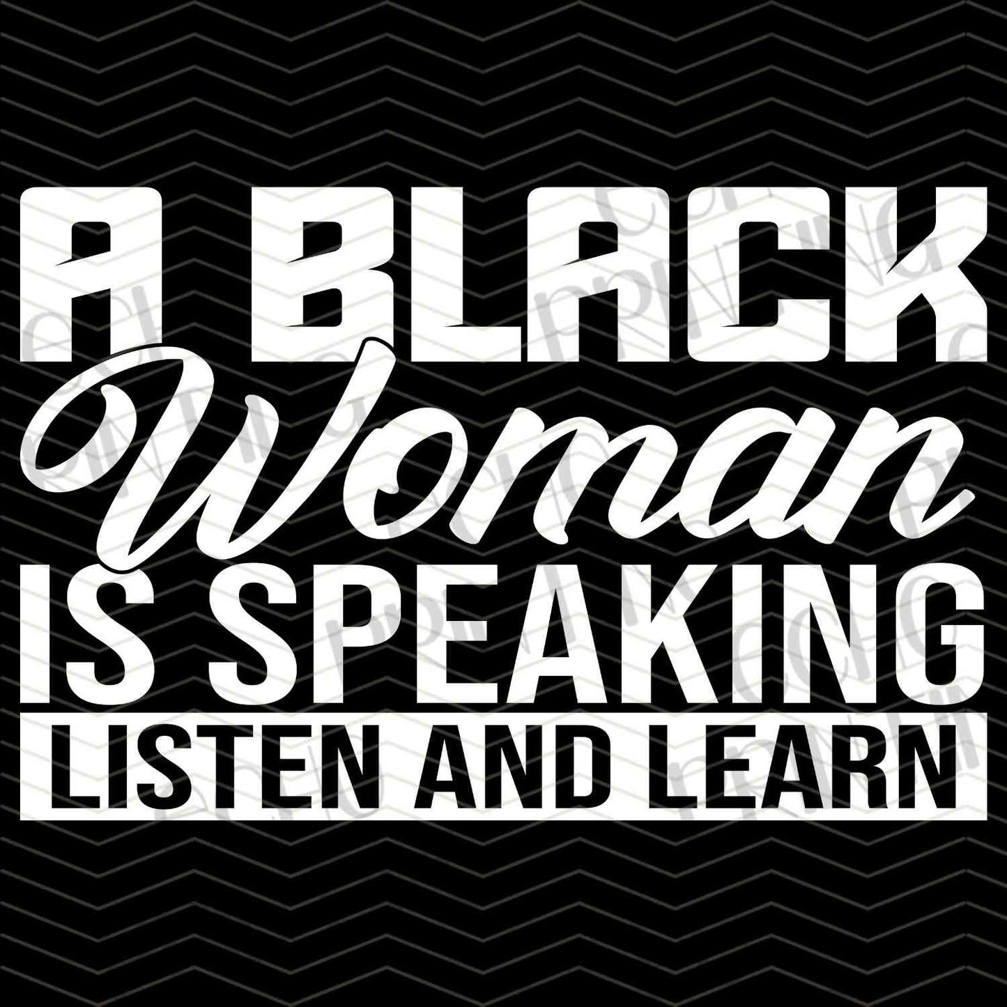 BHMG 54 - A BLACK WOMAN IS SPEAKING