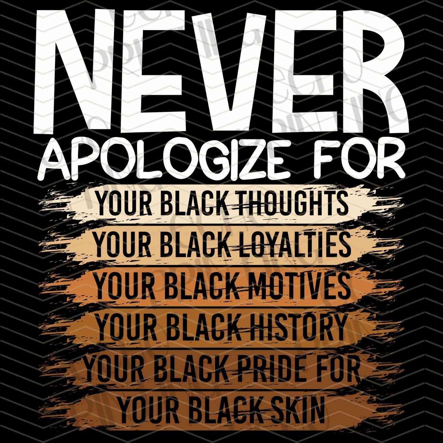 BHMG 55 - NEVER APOLOGIZE FOR BEING BLACK