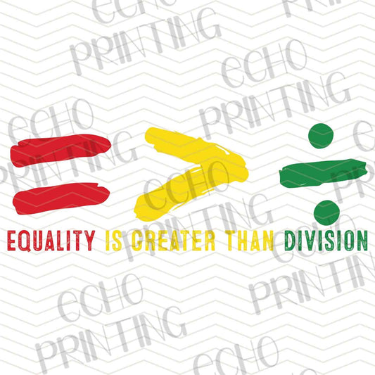 BHMG 76 - EQUALITY IS GREATER THAN DIVISION