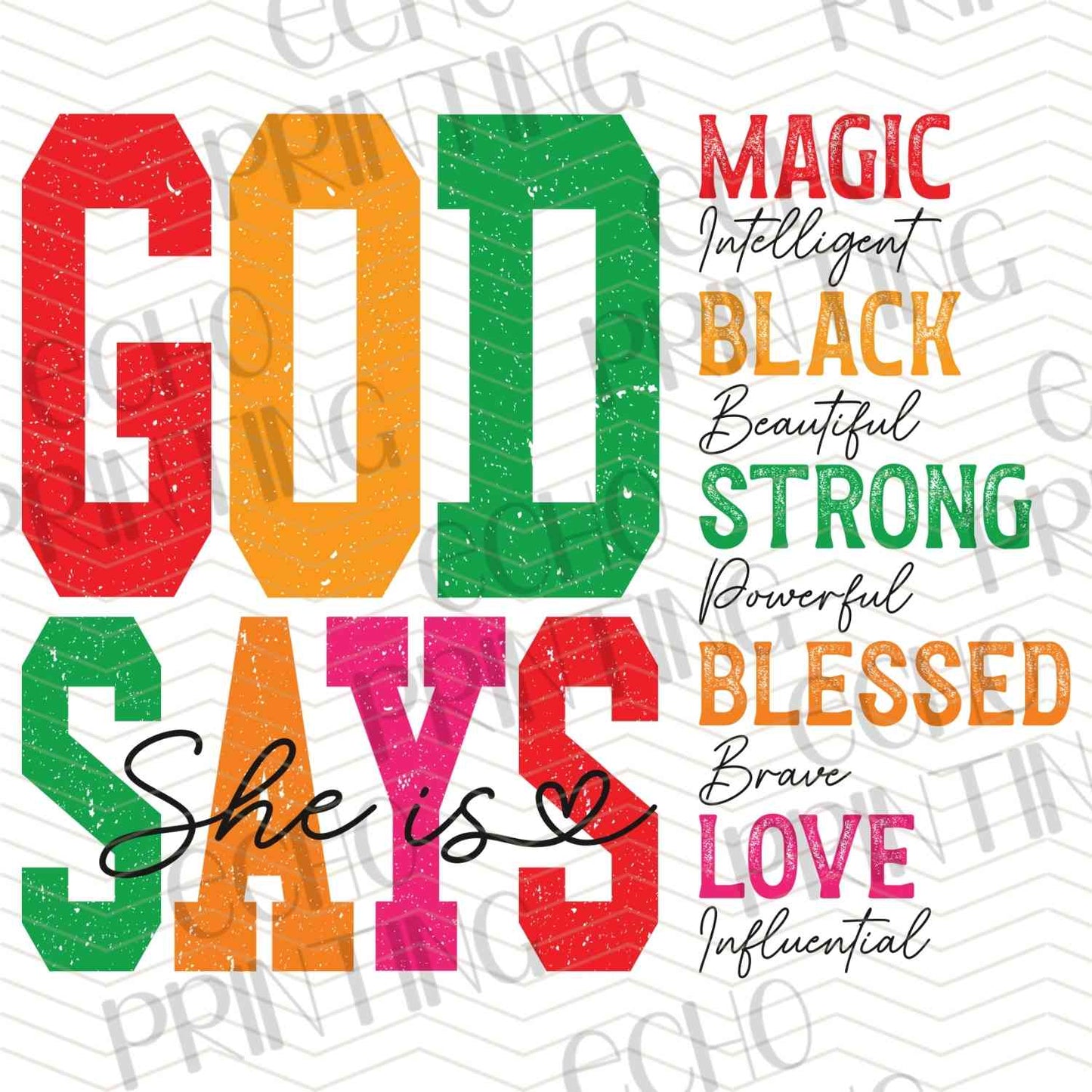 BHMG 80 – GOD SAYS MAGIC BLACK STRONG BLESSED LOVE