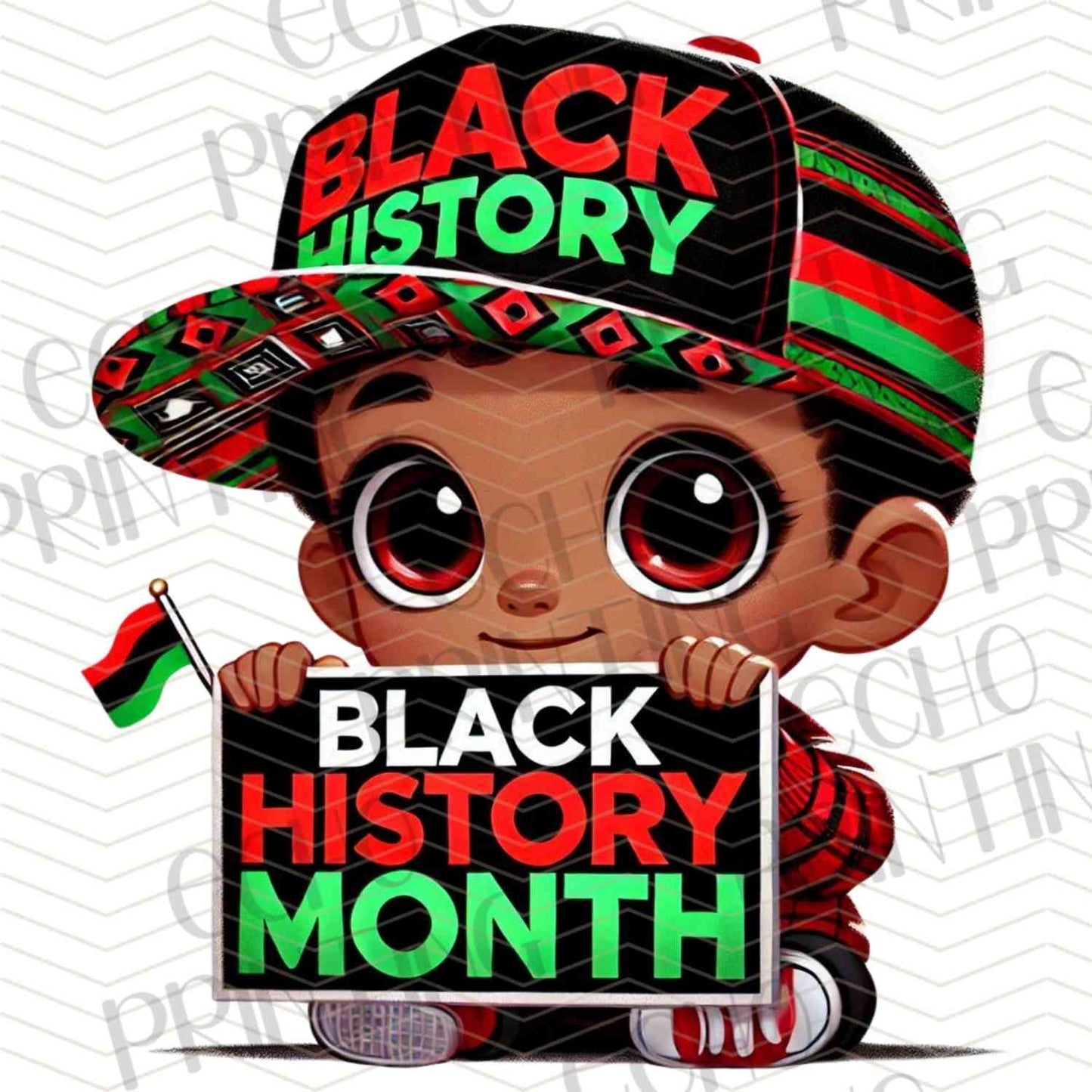 BHMG 89 – BLACK HISTORY MONTH BOY SIDE VIEW