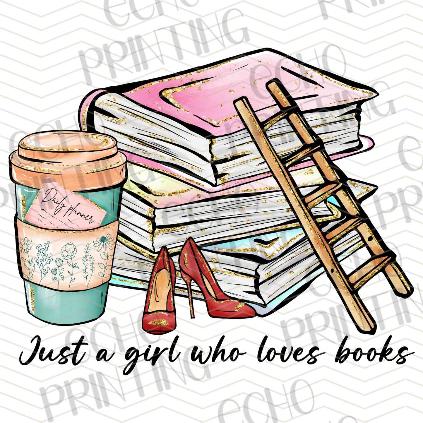 BKG 112 - BOOKS, HEELS & COFFEE