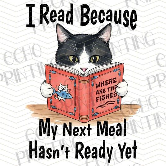 BKG 200 – READING FOOD JOKE CAT