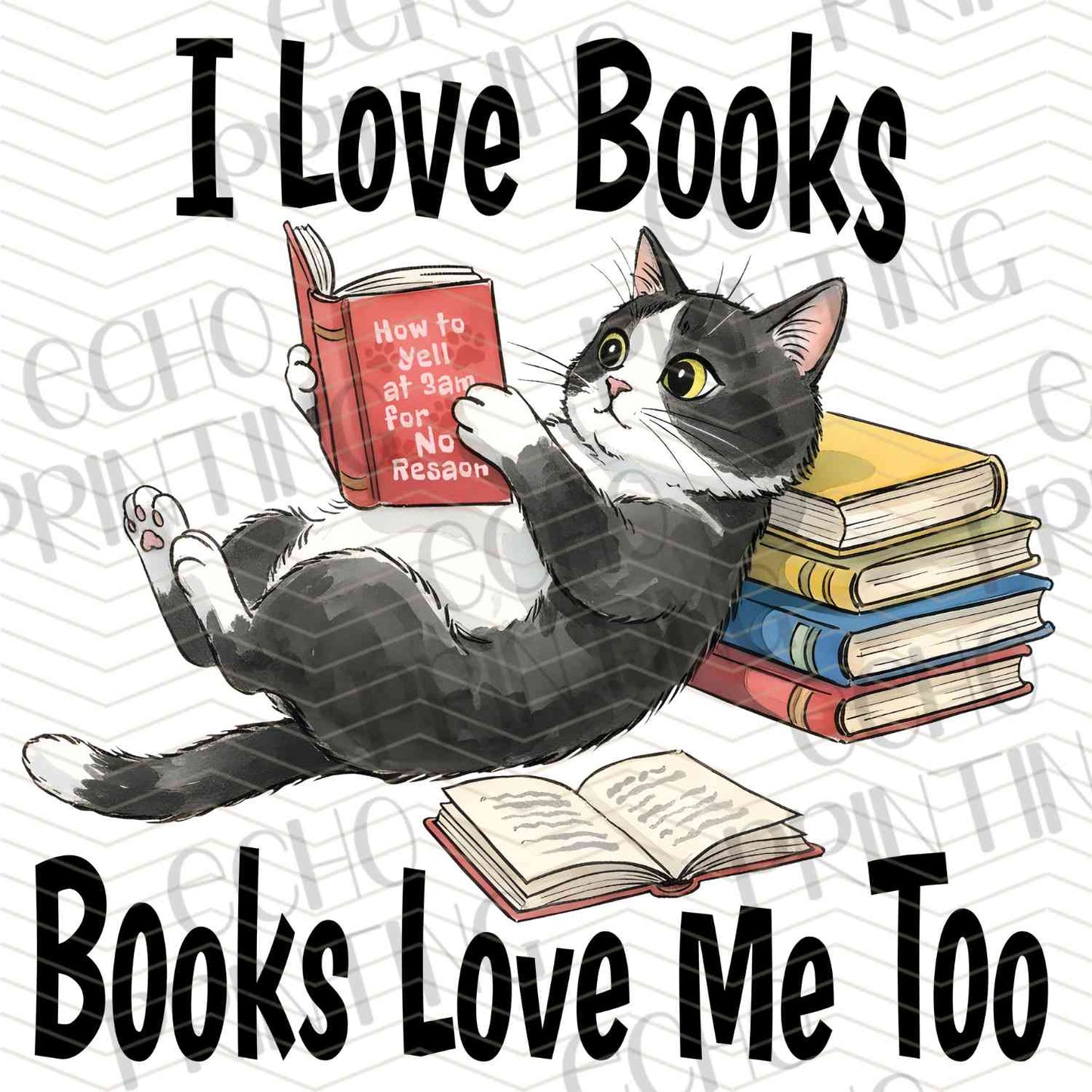 BKG 208 – BOOK LOVE CAT