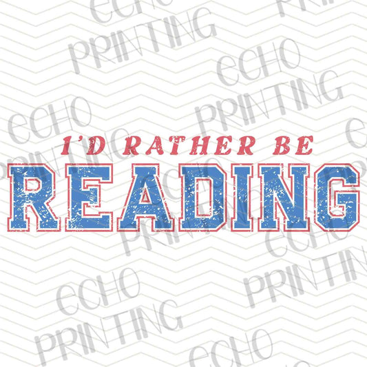 BKG 227 - Iâ€™D RATHER BE READING