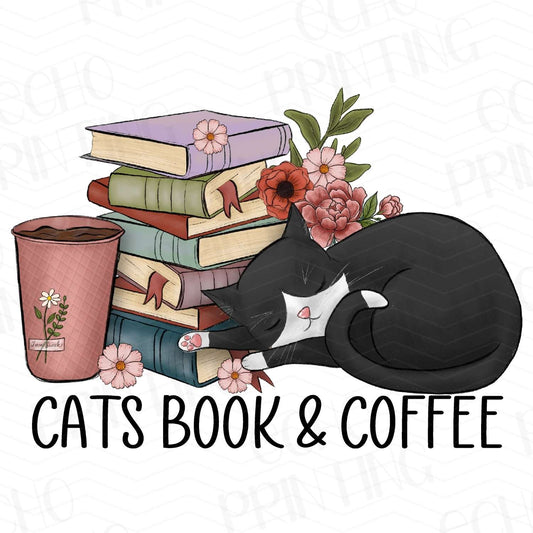 BK 103 - CATS, BOOKS & COFFEE