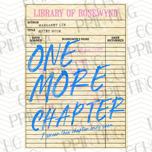BKG 171 - ONE MORE CHAPTER
