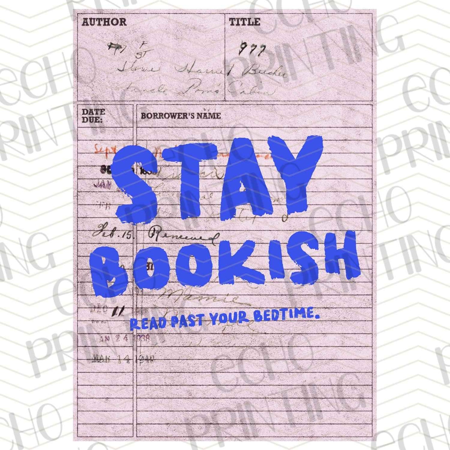 BKG 176 - STAY BOOKISH