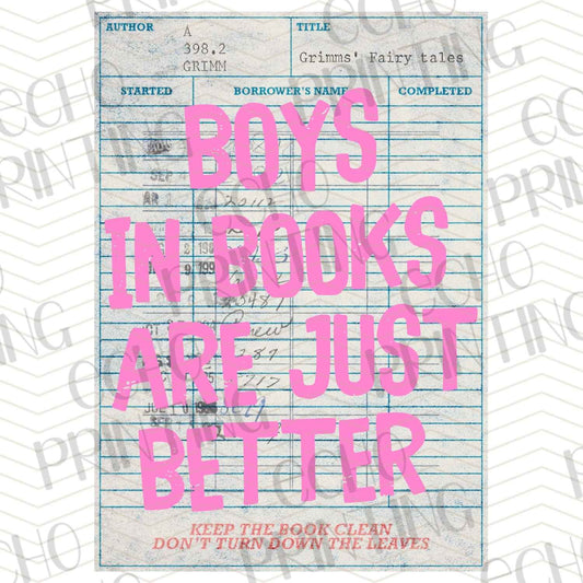 BK 180 - BOYS IN BOOKS ARE BETTER