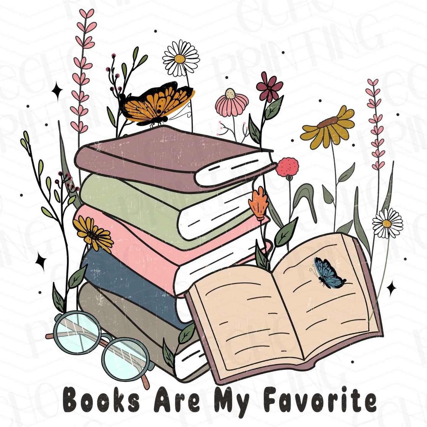 BKG 44 - BOOK STACK BLOOM