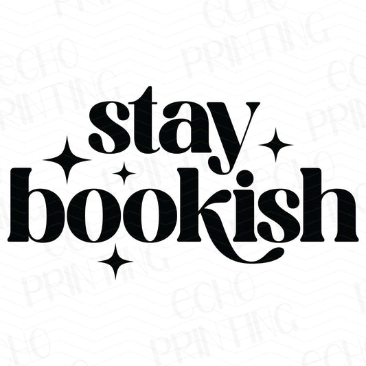 BKG 55 - STAY BOOKISH – BLACK