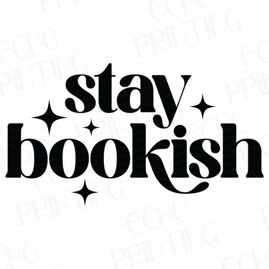 BK 55 - STAY BOOKISH – BLACK