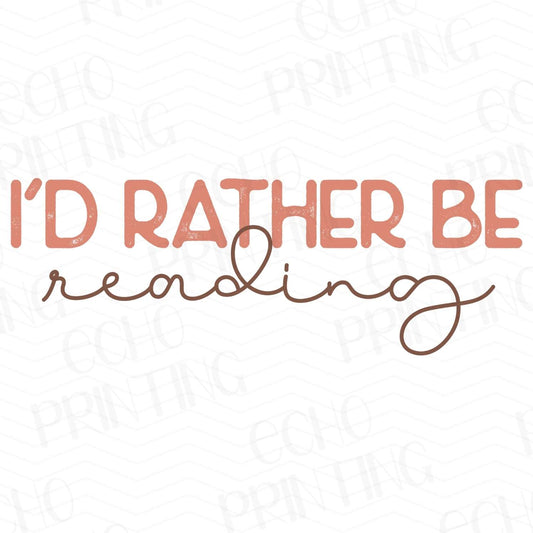 BK 74 - I’D RATHER BE READING