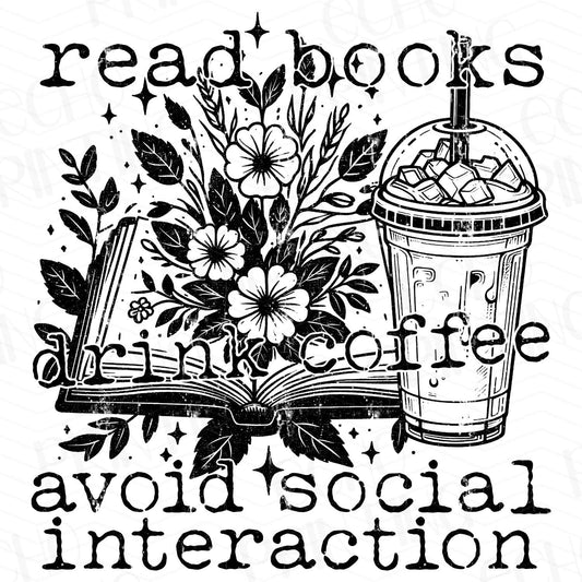 BK 83 - BOOKS, COFFEE, NO PEOPLE