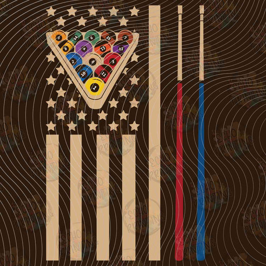 BLRDG 25 - USA FLAG POOL TRIANGLE