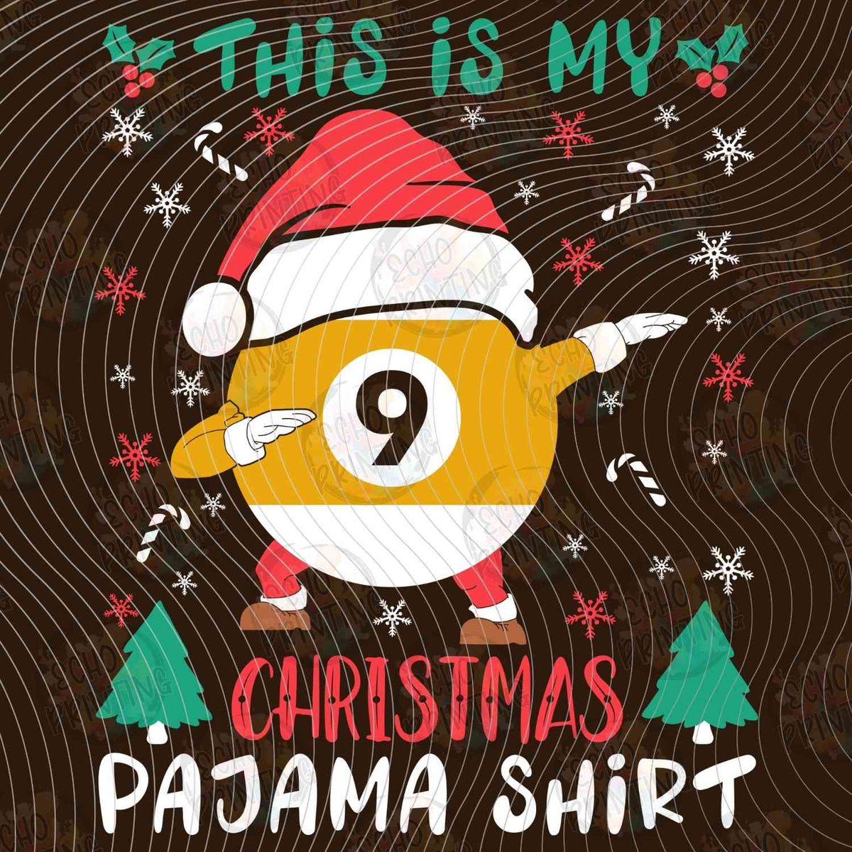BLRDG 3 - CHRISTMAS POOL BALL SHIRT