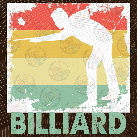 BLRDG 34 - BILLIARD PLAYER SILHOUETTE