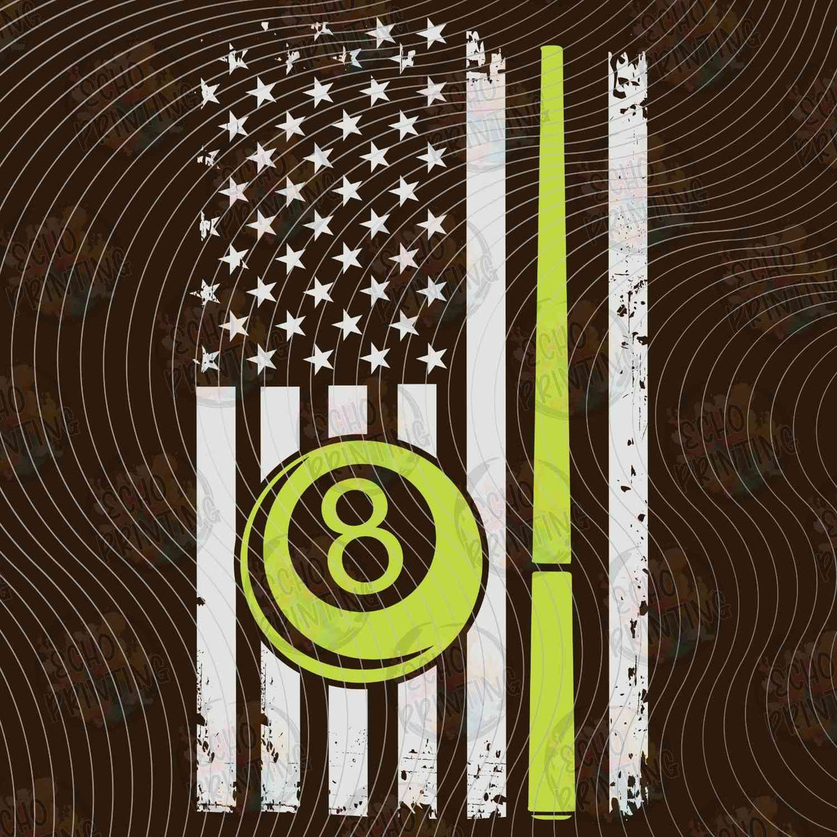 BLRDG 41 - POOL BALL USA FLAG