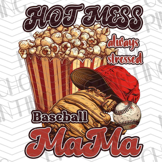 BSBG 130 - BASEBALL MAMA HOT MESS