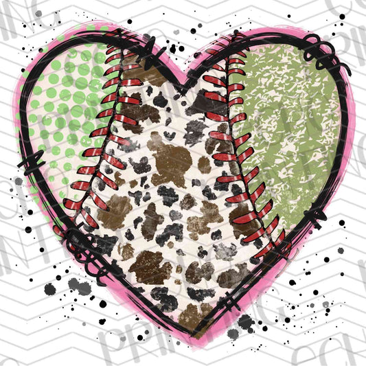 BSBG 137 - SOFTBALL HEART CHEETAH